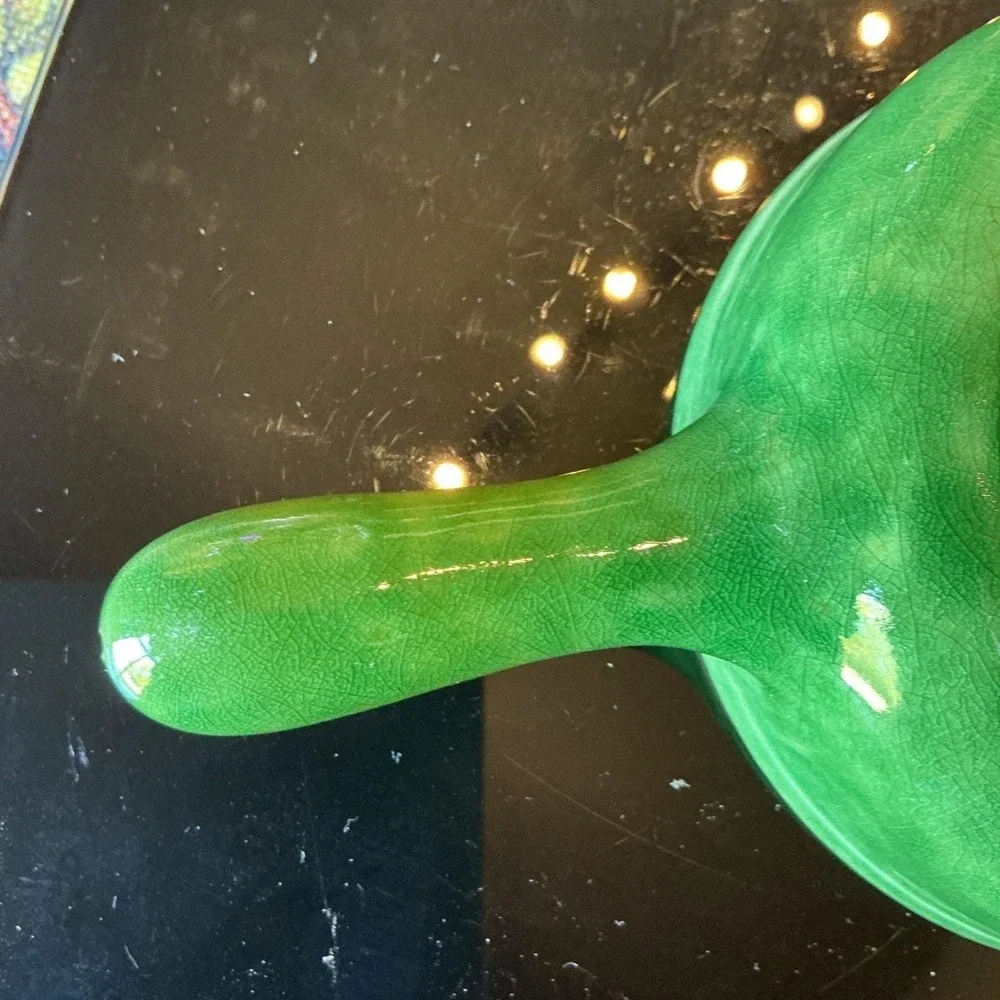 Terracotta Piral Albisola Cookware Saucier Pan Hunter Green Italy Italian 8